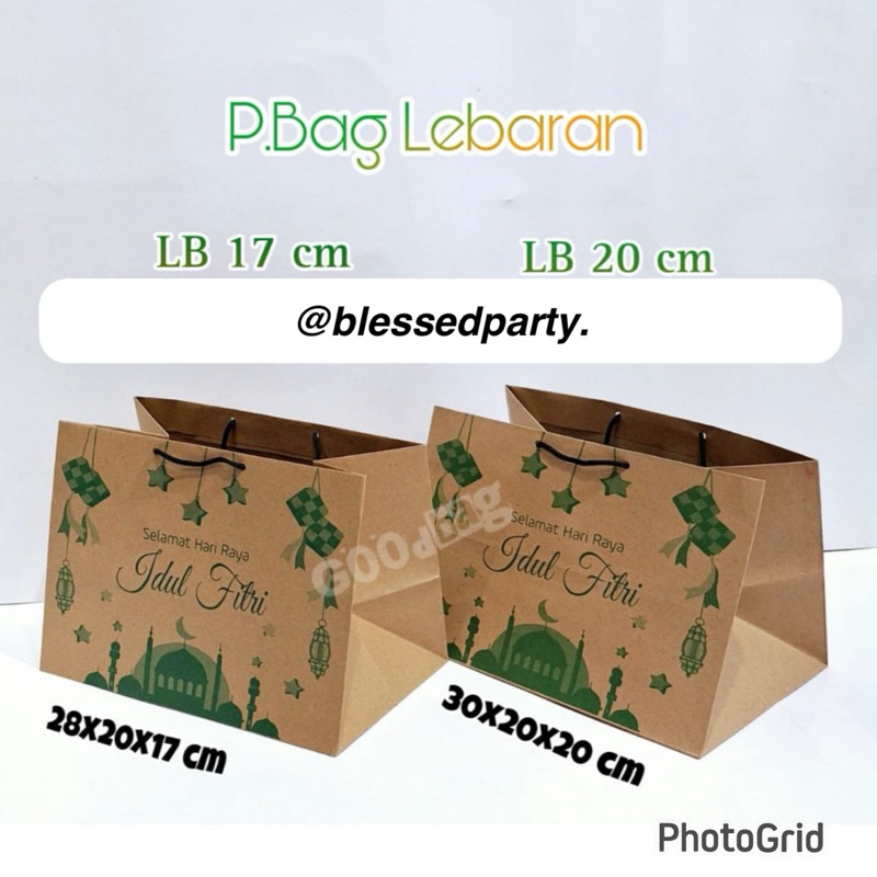 

12pcs Pbag Paperbag Hampers Idul Fitri Lebaran Goodiebag Kantong Hari Raya