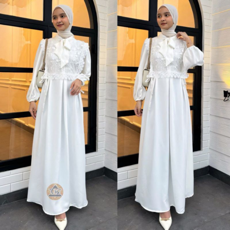 SET GAMIS SYARI BAJU MUSLIMAH PESTA MEWAH BROKAT BRUKAT