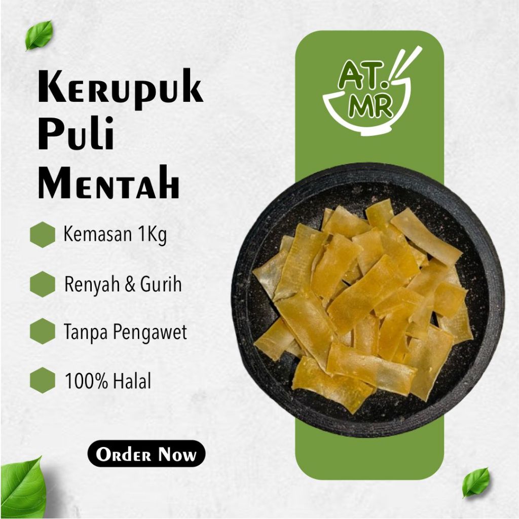 

Artho Mhoro Kerupuk puli 1 KG Promo, lempeng puli, krupuk puli, krupuk gendar khas madiun 1kg krupuk mentah
