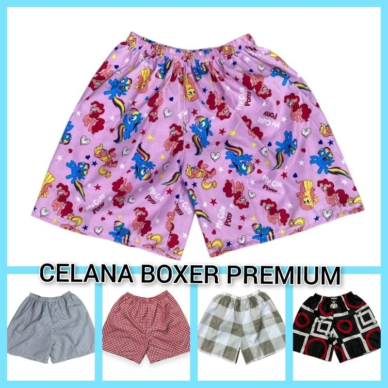 Celana boxer pria wanita premium paket 5 pcs / celana boxer pria wanita premium / celana boxer / cel