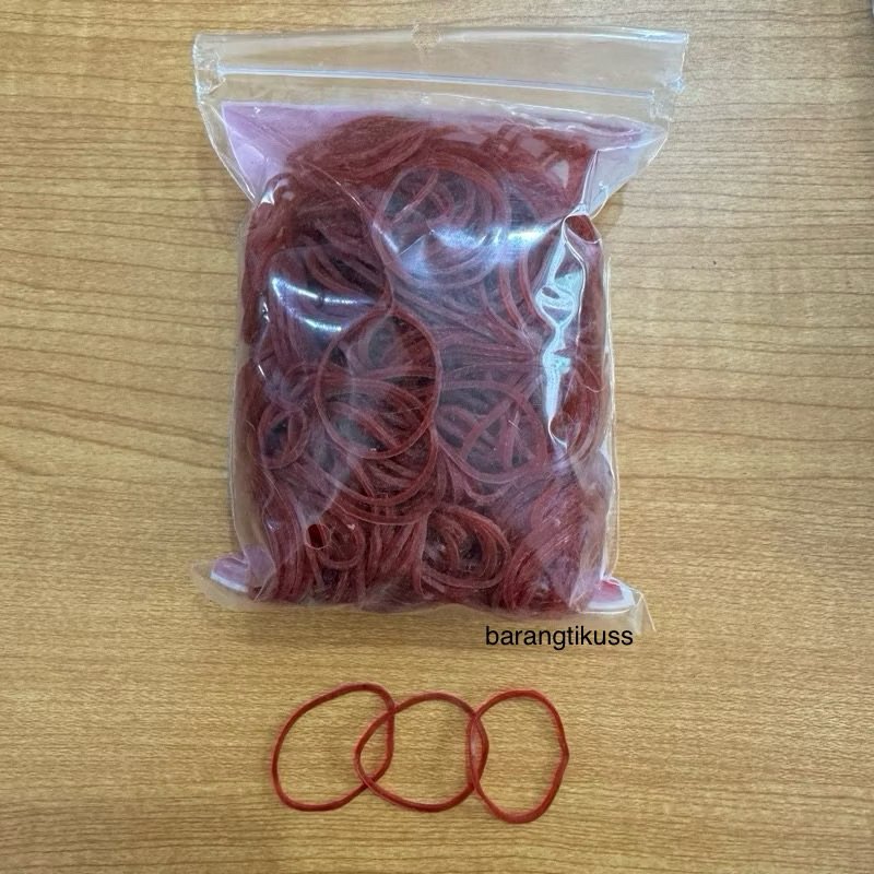 

Karet Gelang Sayur MERAH KUNING KECIL 100gr Per Pak