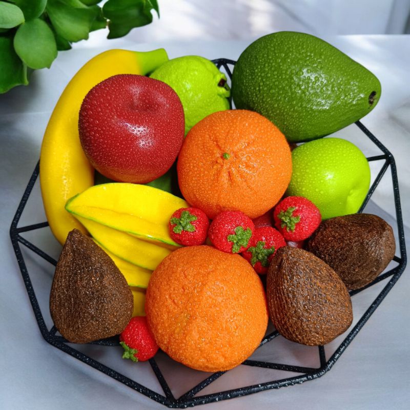 Buah Palsu Dekoratif – Pajangan Meja, Dekorasi Kafe & Rumah Minimalis Modern – Dummy Buah Pajangan –