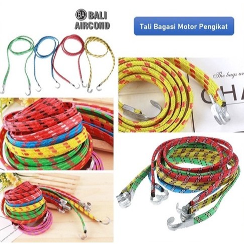 Tali Karet Kuat Pengikat Barang Tali karet Bagasi  Motor Mobil Tali Ikat Rancel Elastis 1 meter 2 me