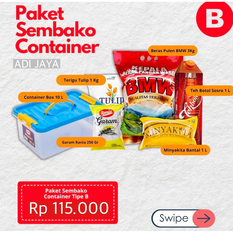 

paket sembako kontainer paket B paket sembako lebaran paket sembako murah