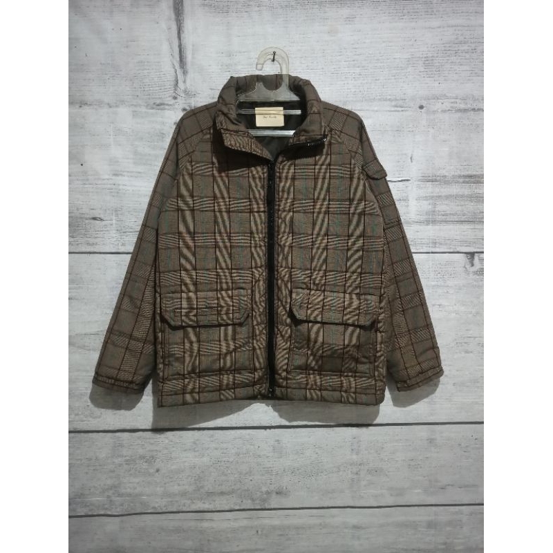 VINTAGE CASUAL JACKET MOTIF TARTAN