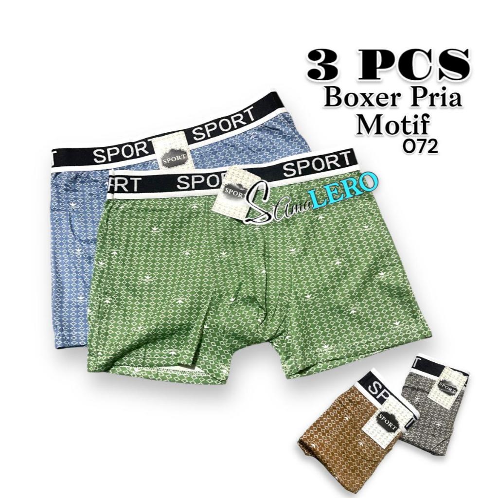 Boxer Pria Motif 3 PCS Celana Dalam Pria Dewasa