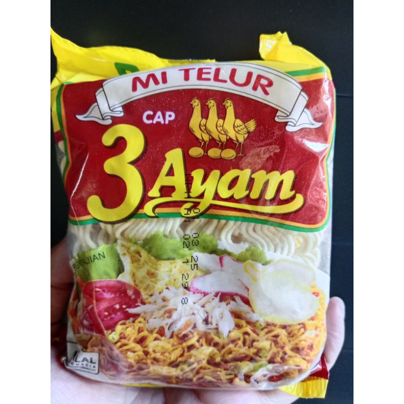 

Mi Telur Cap 3 Ayam Kemasan 120 Gram