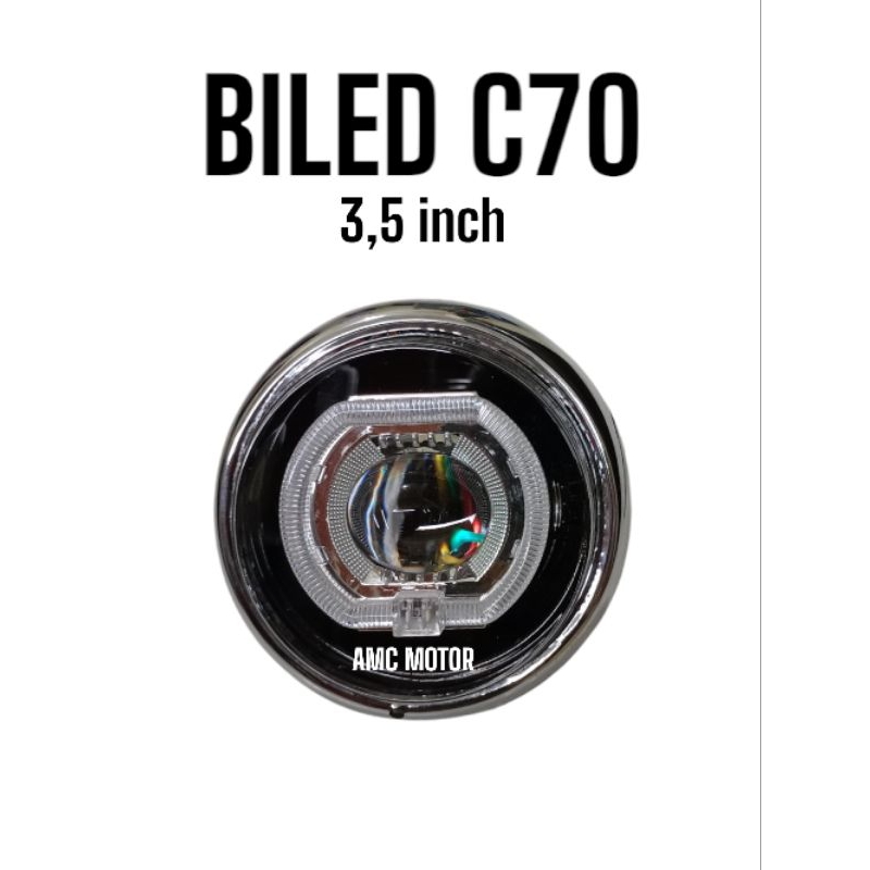 reflektor C70 biled 3,5 inch lampu c70 biled new set ring pnp c70