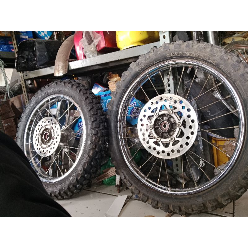 velg KLX 16 19 set whellset KLX 16 19 original full set