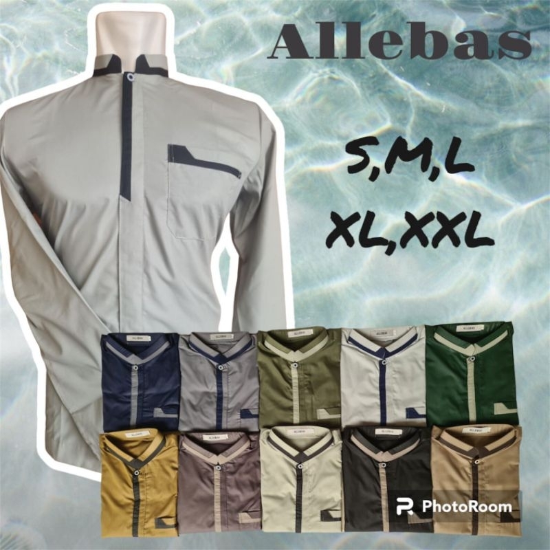 Baju Koko Allebas Motif / Allebas Model Turki / Koko Madani