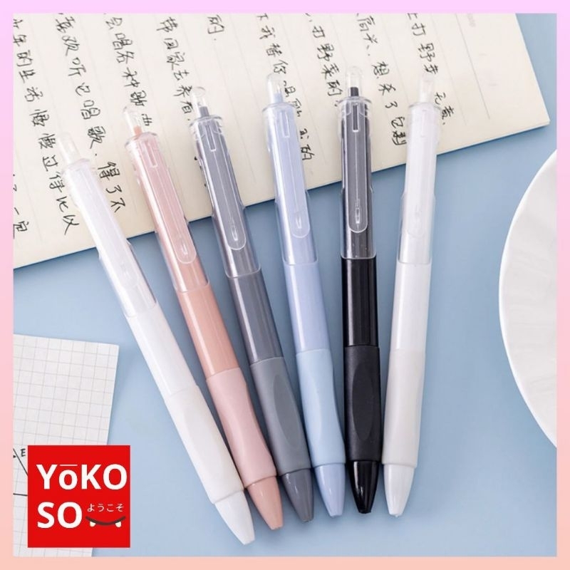 

YOKOSO S131 Pulpen Gel Retractable 4 Varian Warna 0.5 mm Ink Water Based Pen Cetek Cetekan Mekanik