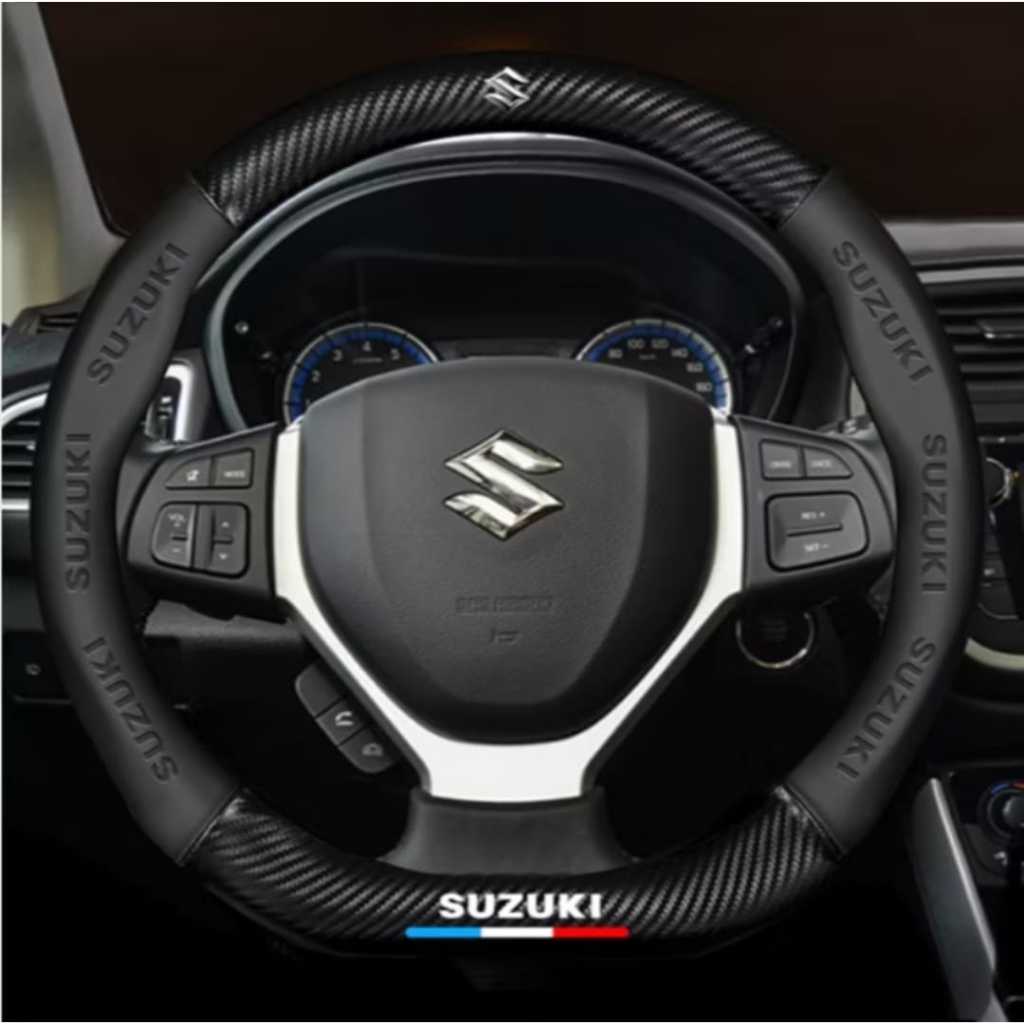 Cover Setir Sarung Stir Suzuki Steering Wheel All New Ertiga XL7 Carbon Flat Bawah DatarBy