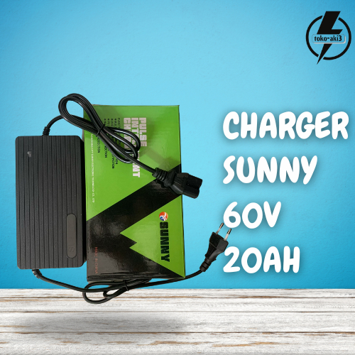 CAS SEPEDA LISTRIK 60V 20AH CHARGER UNIVERSAL SEPEDA LISTRIK 60V 20AH CAS UWINFLY CAS SELIS CAS SUNN