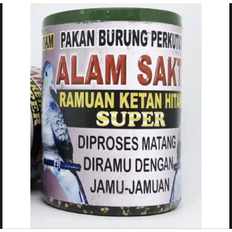 Alam sakti perkutut ketan hitam racikan komplit pakan perkutut dll