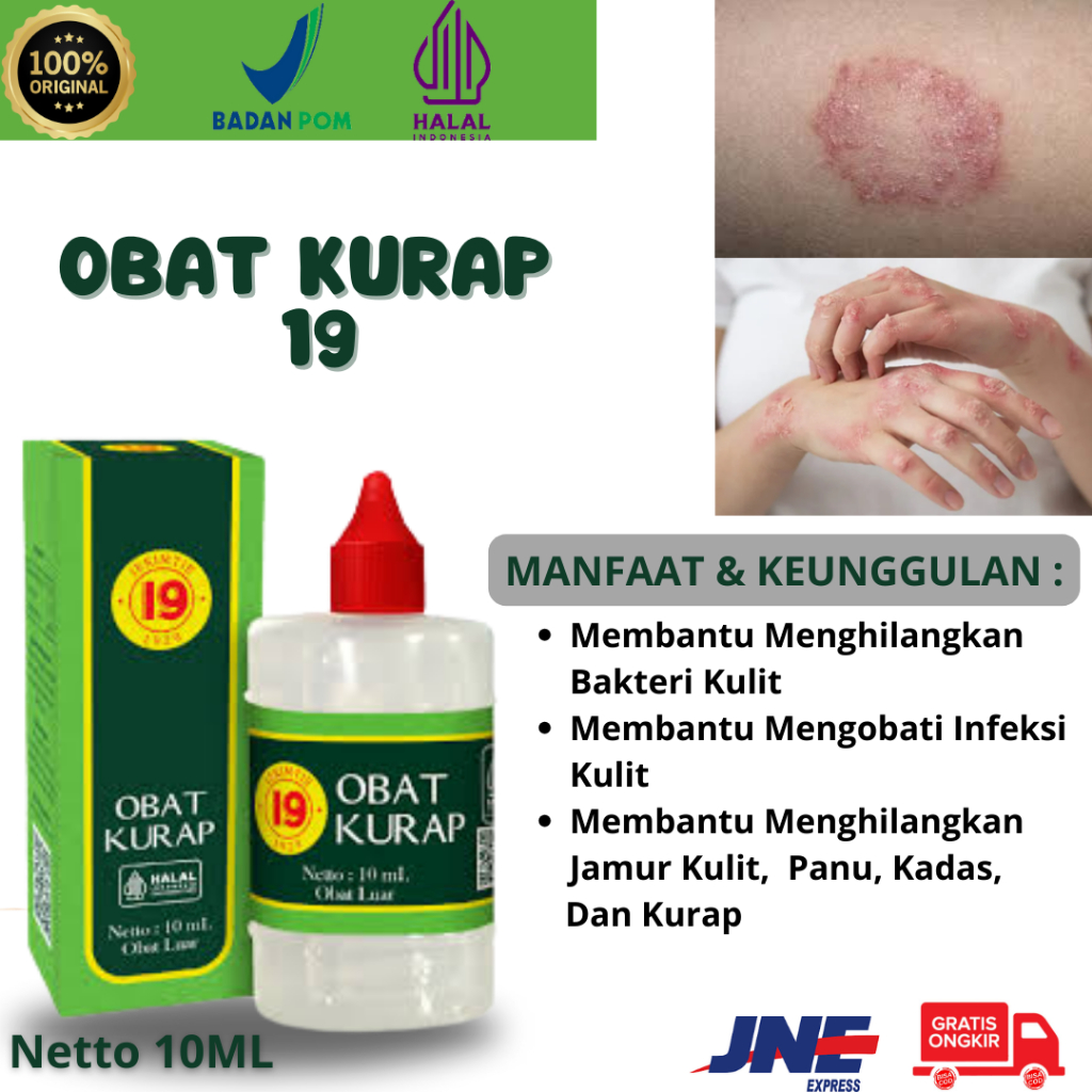 【COD】 Obat Kurap Cap 19 Original Paling Ampuh