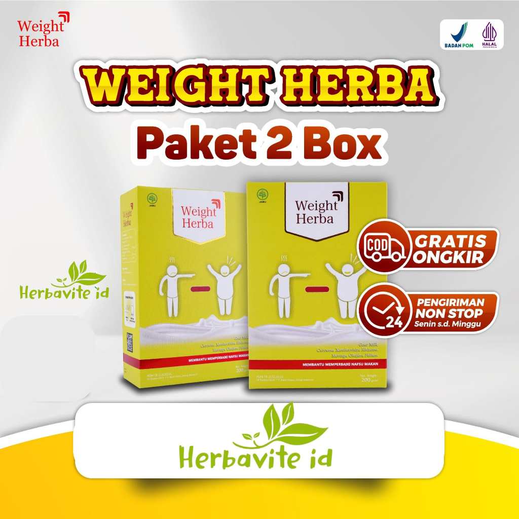 

Weight Herba Paket 2 Susu Penambah Berat Badan Isi 200gr