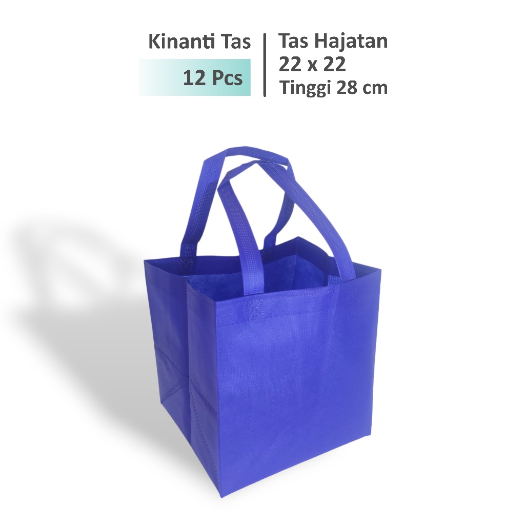 

(12 Pcs) Tas Hajatan 22x22 Tinggi 28 cm / Tas Box Nasi / Tas Spunbond