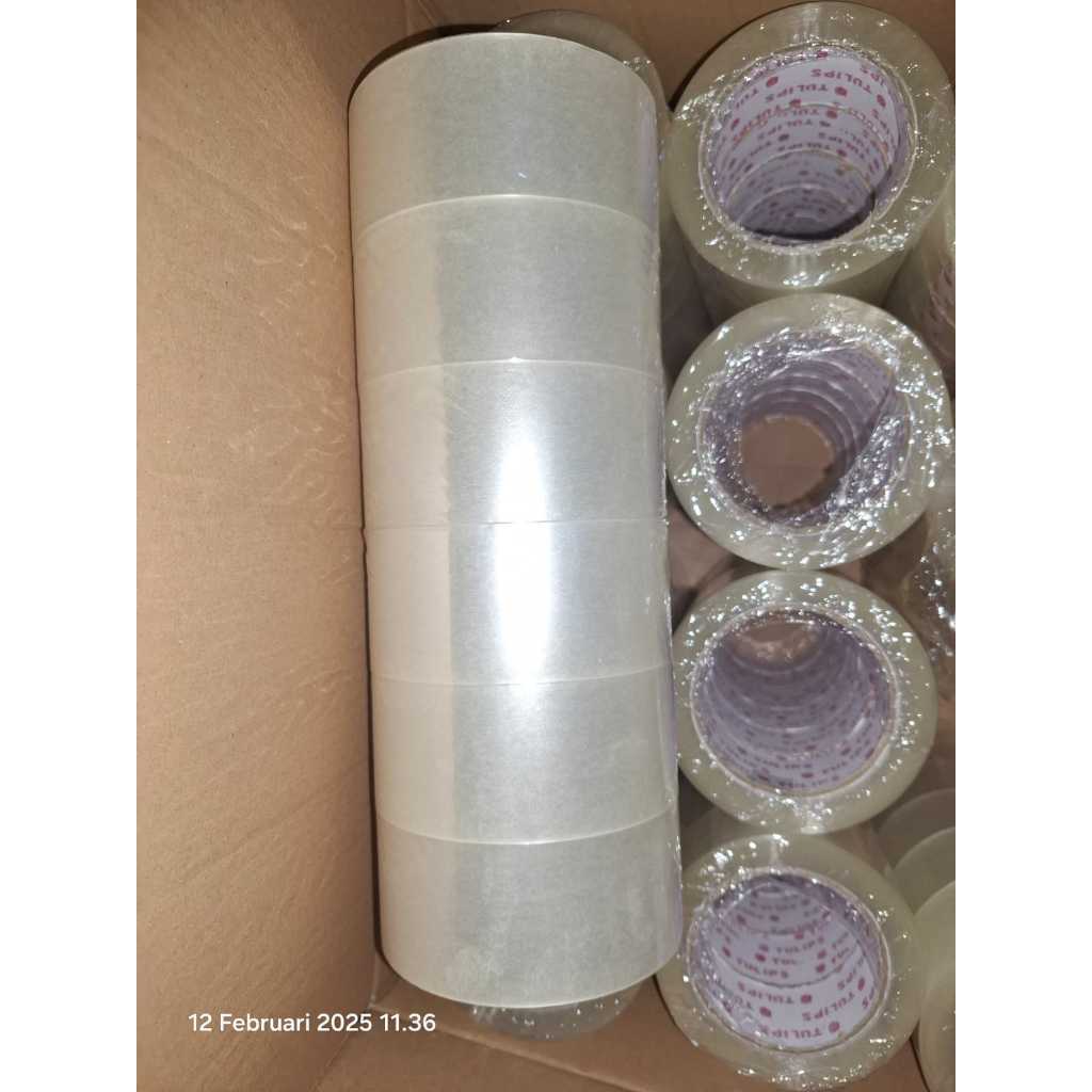 

LAKBAN BENING 100 METER 48 mm merk tulips