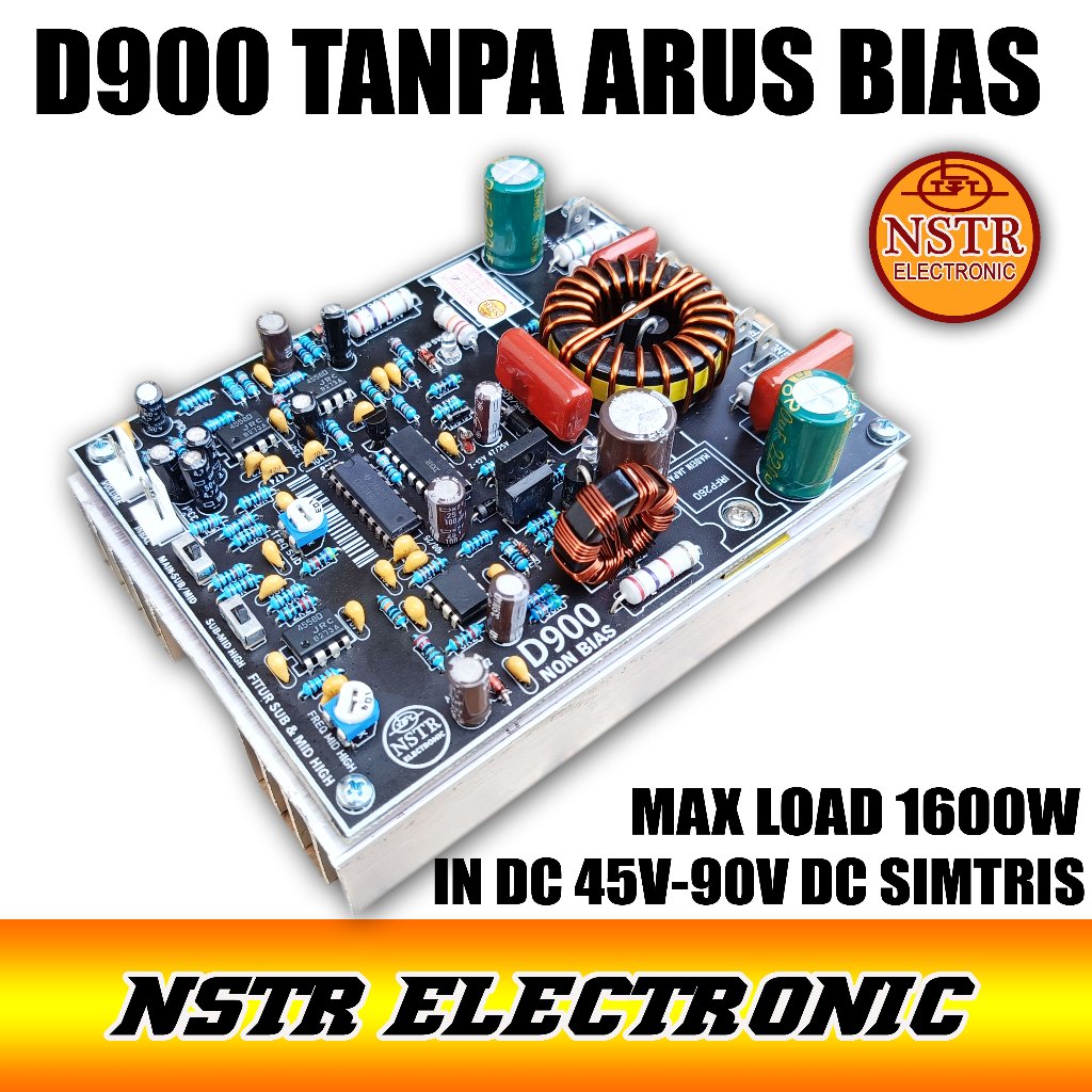 Class D900 Tanpa bias External fitur Sub/Midhigh