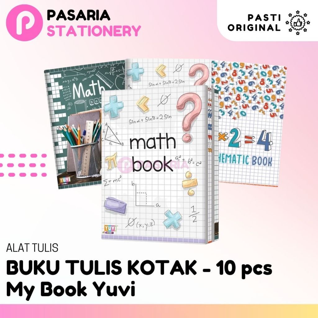 

Buku Tulis Kotak Buku Sekolah My Book Yuvi Cute 16x20,8cm 38 Lembar Pack (10 Buku) Lucu