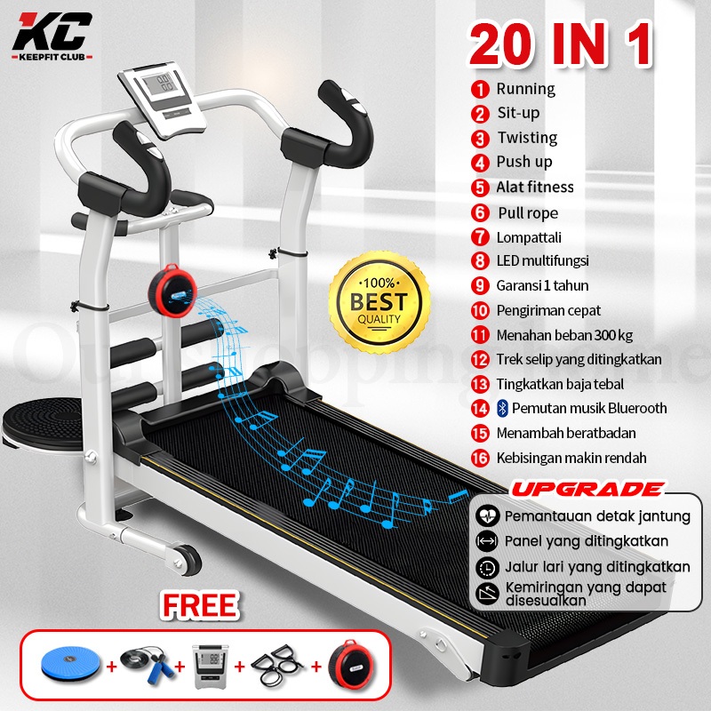 Treadmill Manual Multifungsi 20 in 1 Treadmill-Running Pad Treadmill  Walking pad Treadmill Murah  /