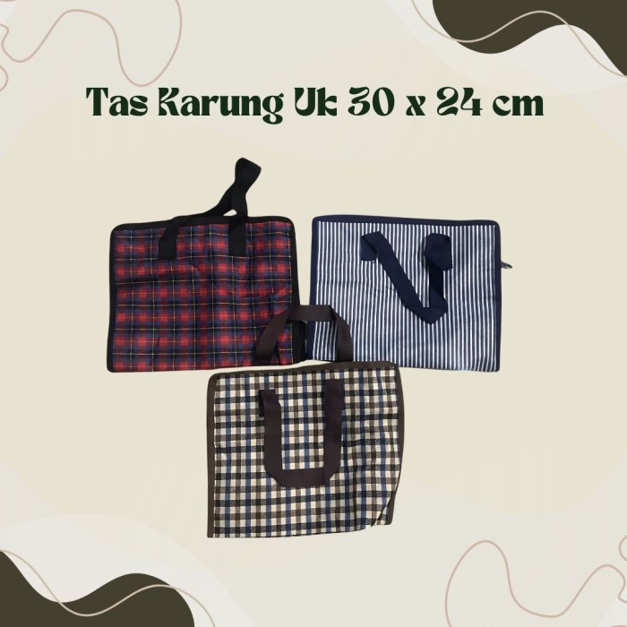 

Tas Karung Resleting Uk 30 x 24 cm