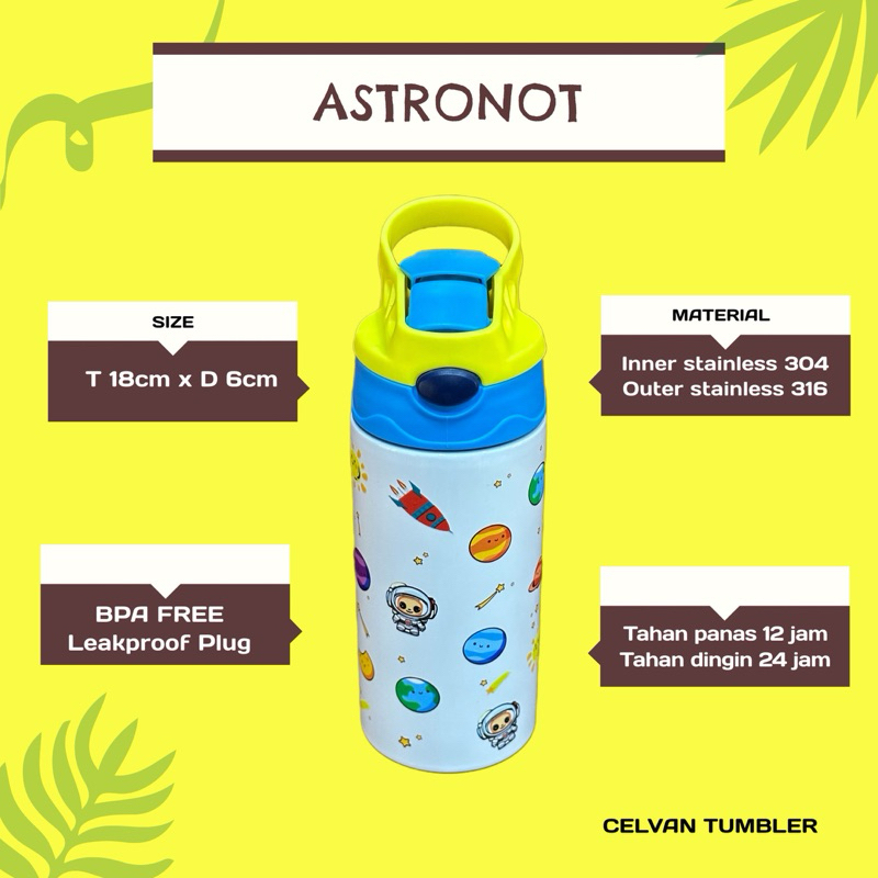 CELVAN Tumbler - Tumbler Mini Botol Air Minum Stainles Mug Mini Mug Portable Tahan Panas Dingin Boto