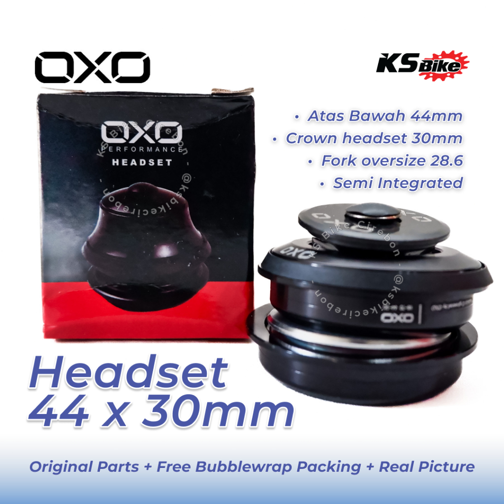 Headset Sepeda OXO HS 7D 30 x 44mm Headset OXO HS-7D 30x44mm Semi Integrated Oversize ZS44/28.6 ZS44