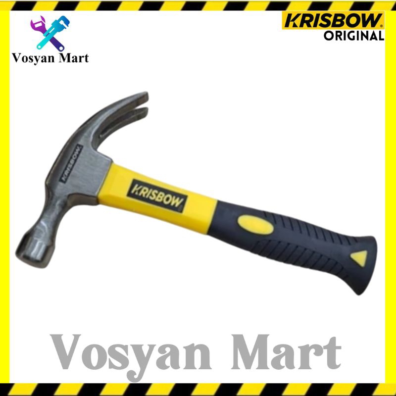 Krisbow Palu Kambing 8 OZ || Claw Hammer Krisbow