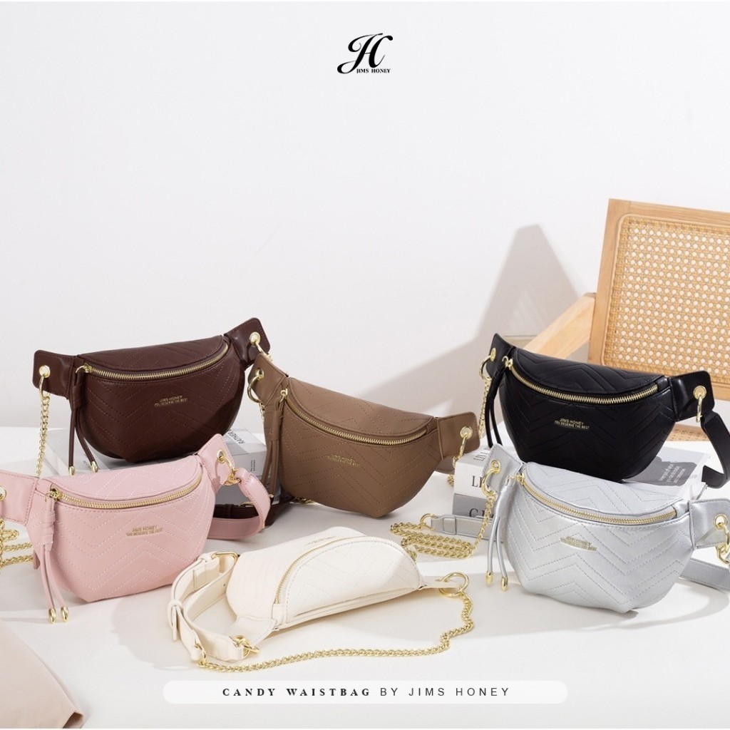 JIMS HONEY CANDY WAISTBAG Tas Pinggang Wanita Slingbag Cewek Jimshoney Trendy Elegan