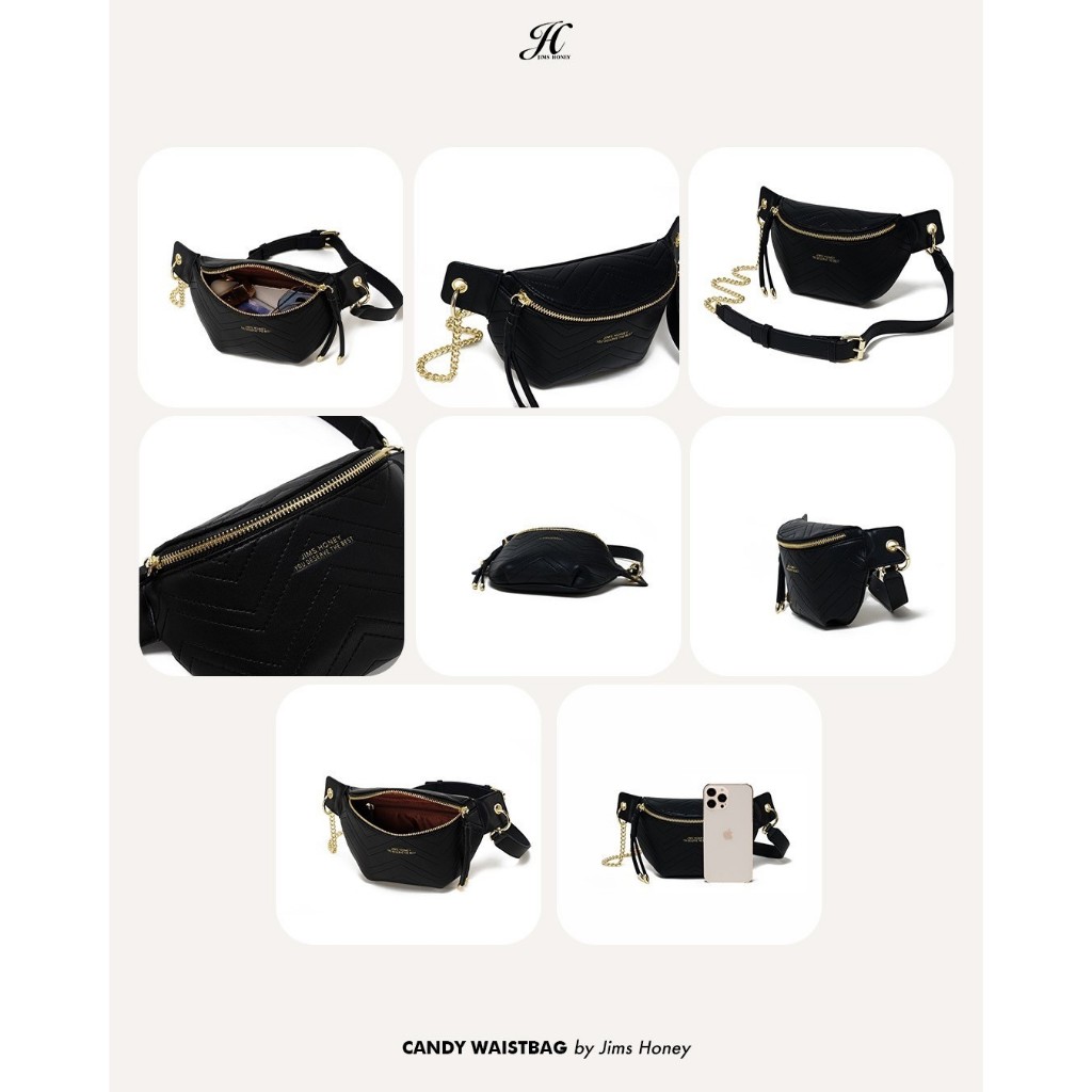 JIMS HONEY CANDY WAISTBAG Tas Pinggang Wanita Slingbag Cewek Jimshoney Trendy Elegan