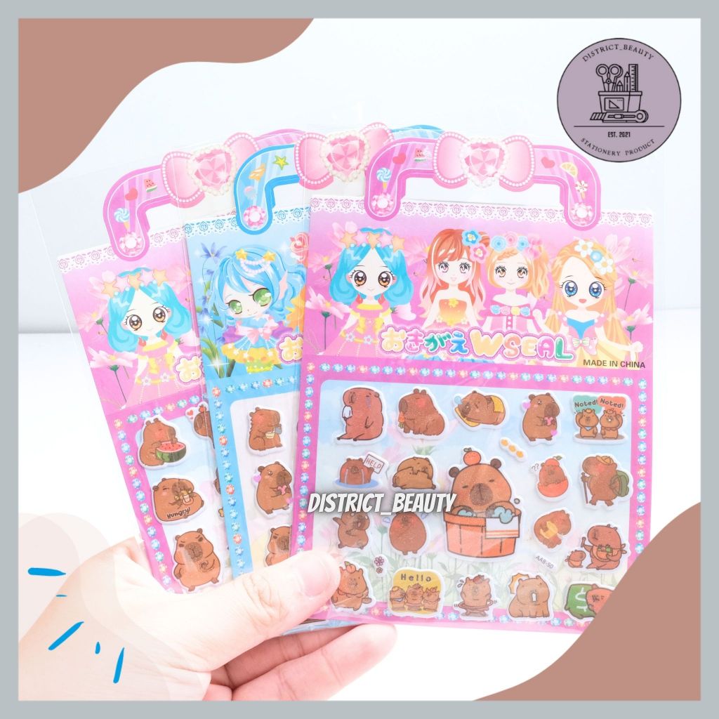 

STIKER TAS MODEL CAPYBARA STICKER TIMBUL 3D KARAKTER CAPYBARA KAPIBARA CAPPYBARA STIKER LUCU TERMURAH