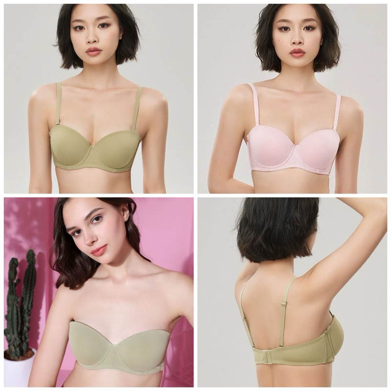 Pierre cardin bra berkawat half cup bahan ion breathable 602-62380B size 32B 34B