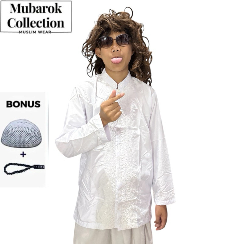 mubarok collection Baju koko/baju koko termurah/baju koko dewasa/baju koko putih/baju koko bordir