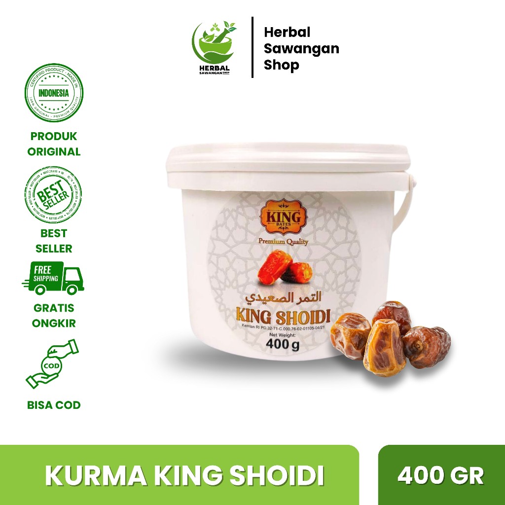 

Kurma King Shoidi 400 gr Ember - Kurma Premium Kualitas Super, Manis & Lembut