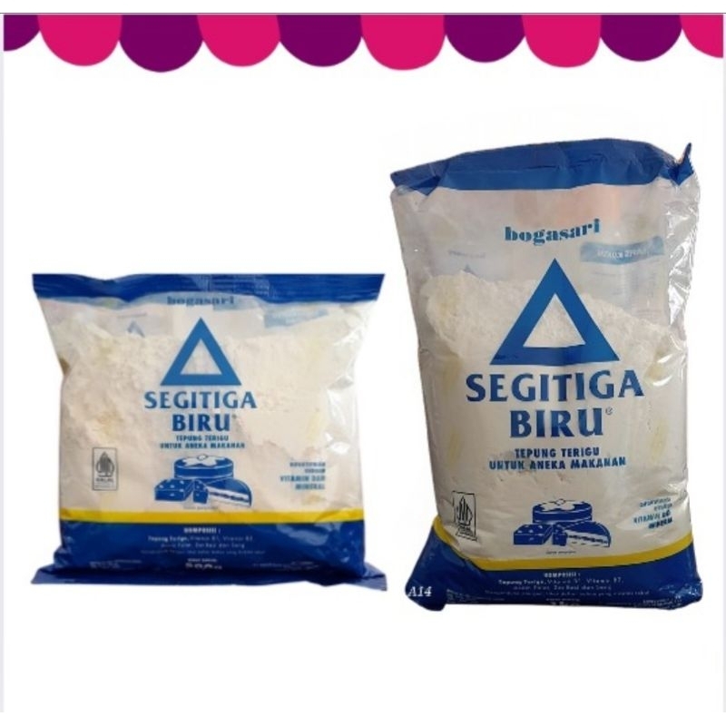 

Tepung Terigu Segitiga Biru Transparan 1 kg & 500 gr