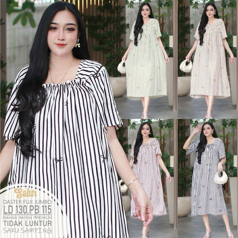 Daster fuji salur pita || Daster fuji || Daster Rayon || Daster Kekinian