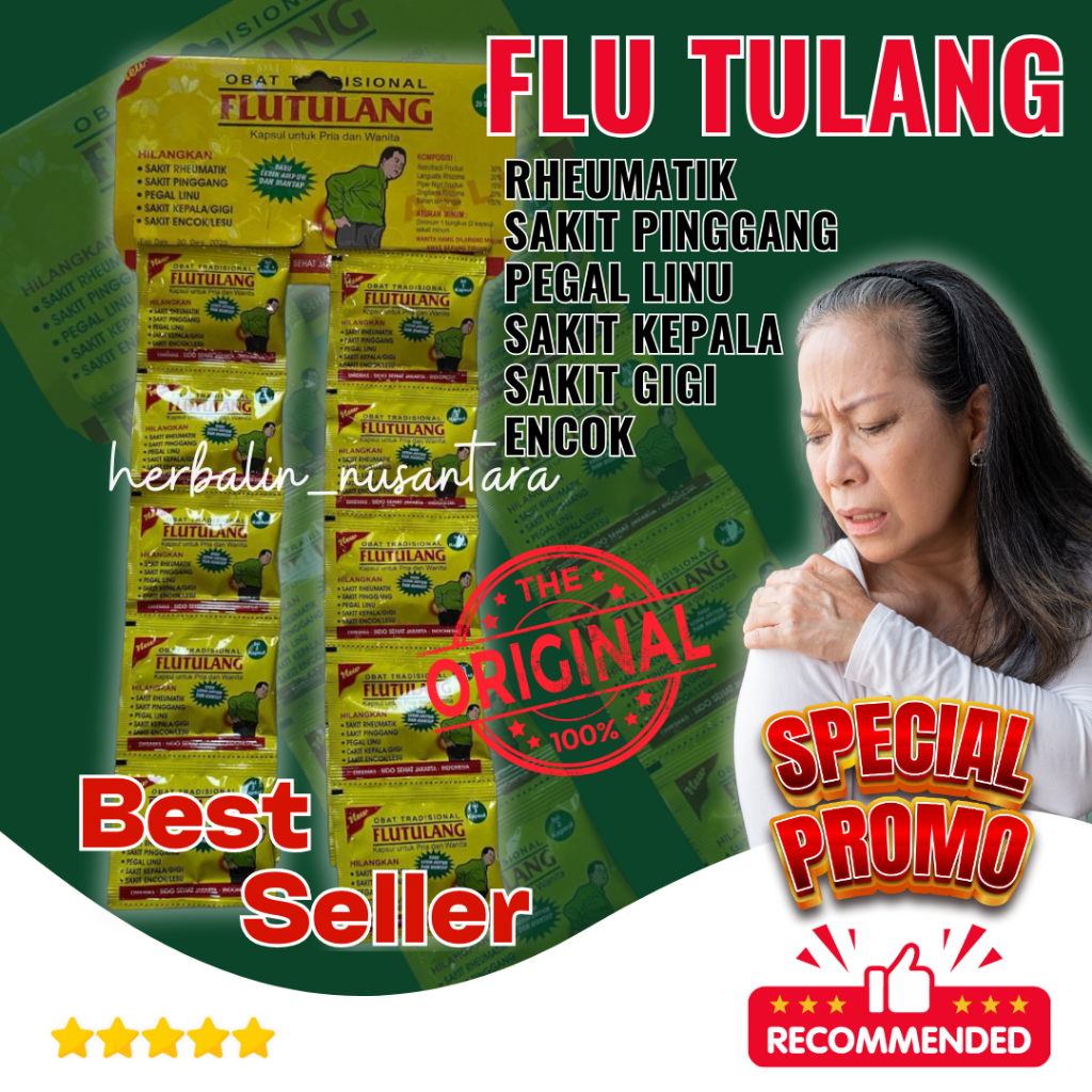 

Flu Tulang Original 20 Sachet 40 Kapsul