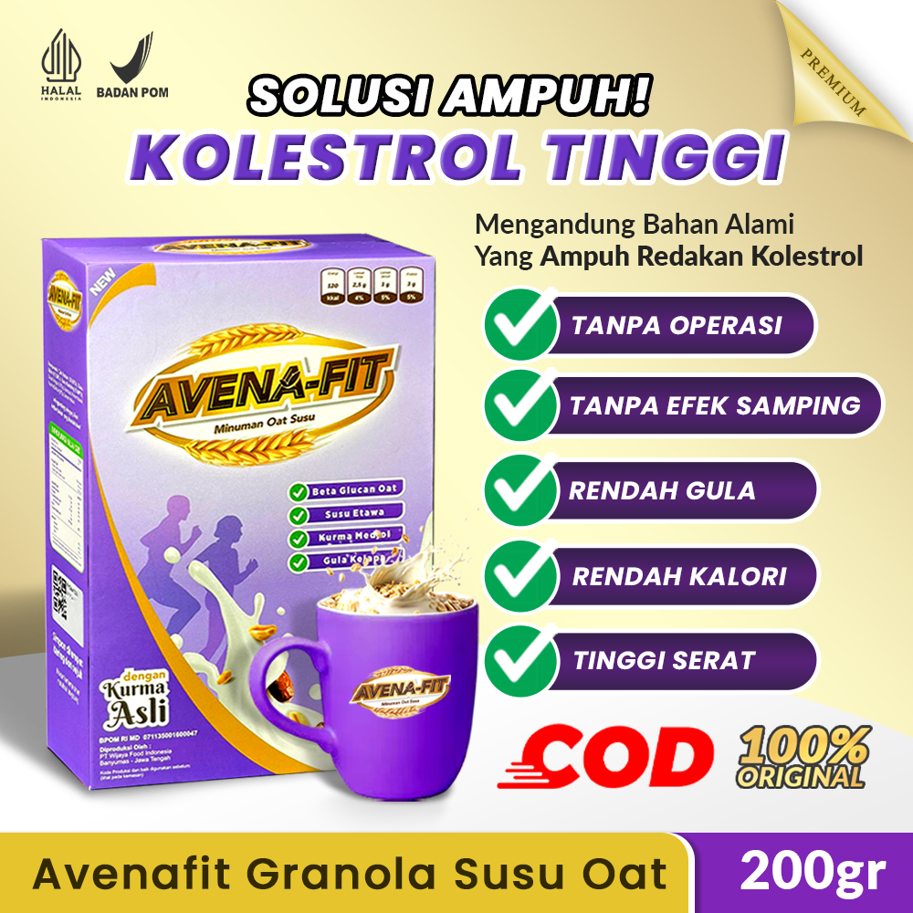 

AVENA FIT Sereal Oat Susu Kambing Etawa Granola AVENAFIT Herbal Atasi Kolestrol Jantung Kolesterol