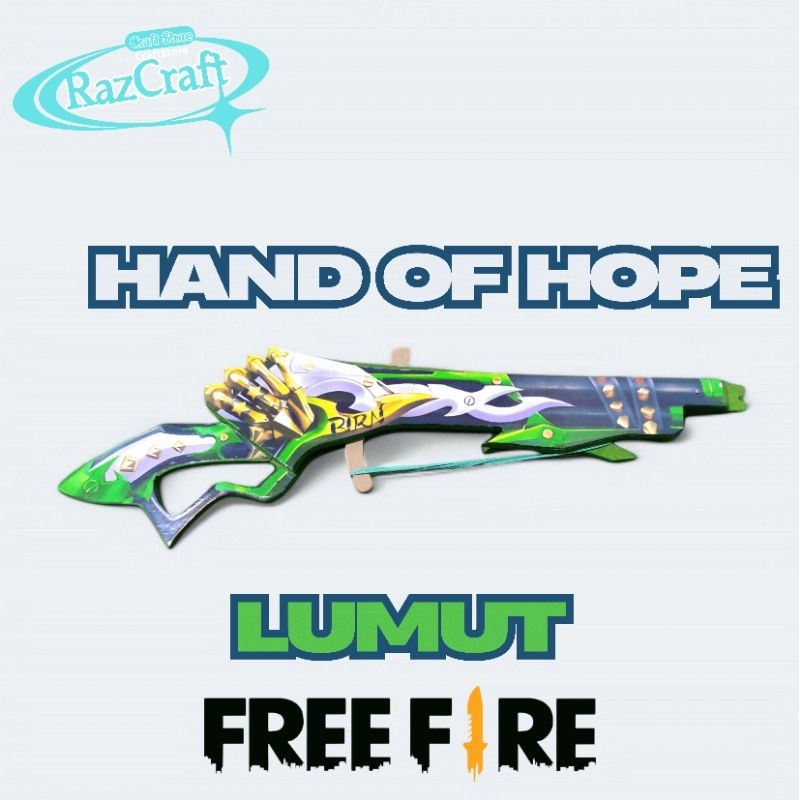 Mainkan Anak Shotgun SG 2 Kayu Hand Of Hope Lumut FreeFire FF Peluru Karet