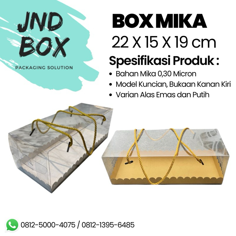 

Box Mika Doskue 22 x 15 x 19 cm Alas Putih