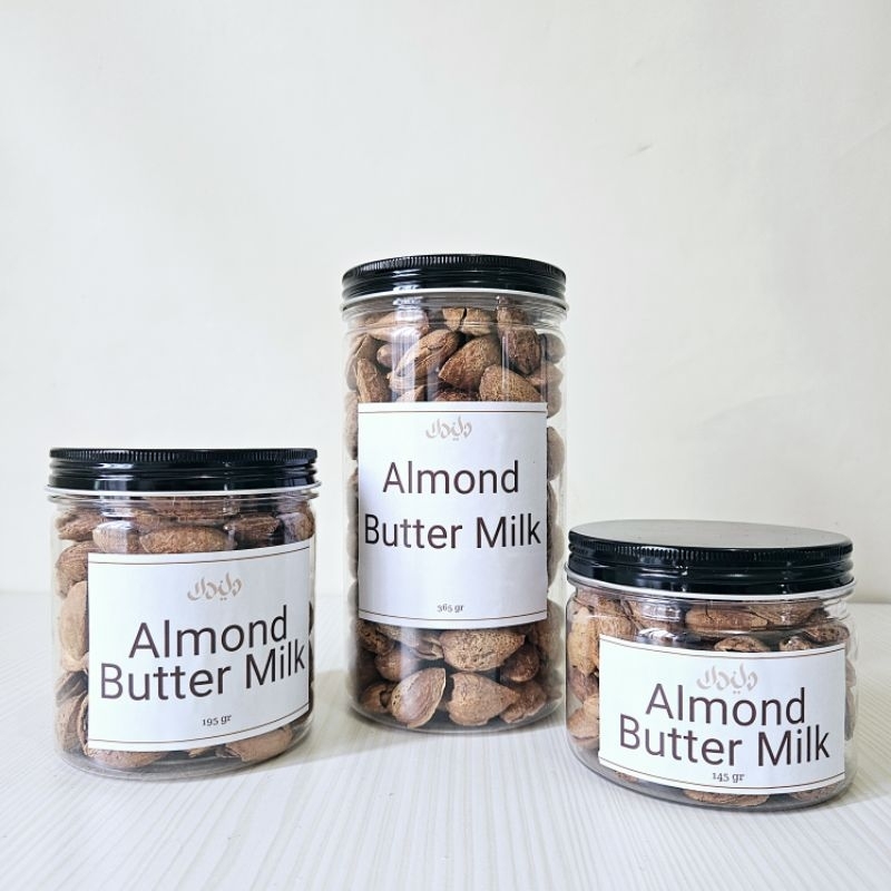

Kacang Almond Butter Milk Kemasana Toples Tutup Alumunium