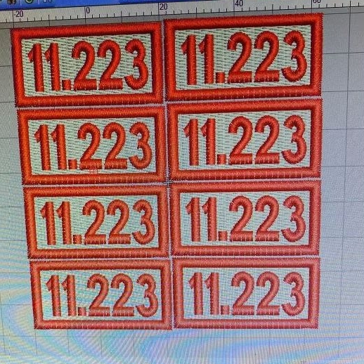 BORDIR NOMOR GUDEP PRAMUKA SATUAN BORDIR KOMPUTER