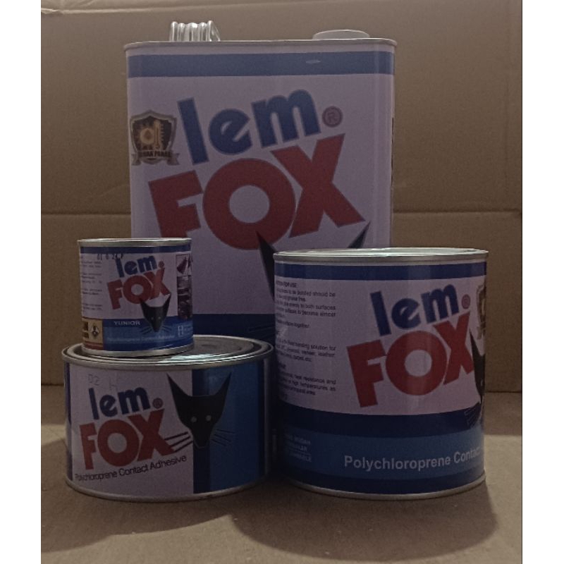

Lem FOX Biru Lem Kuning Kain Busa Kulit Vinyl