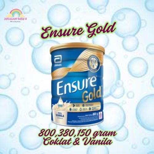 

Susu Ensure Gold Vanila dan coklat ukuran 800,380,150 gram