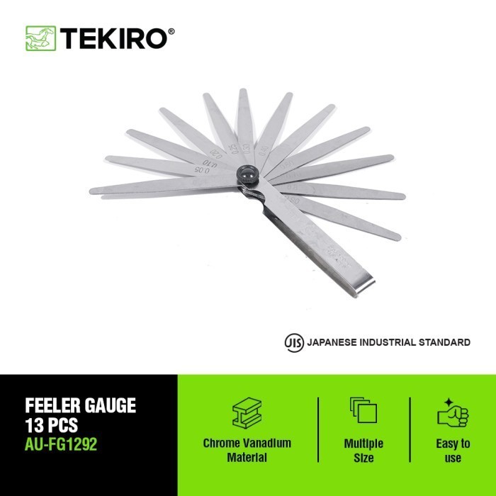 Tekiro Feeler Gauge Fuller 13pcs Pengukur Celah Klep Bengkel Motor