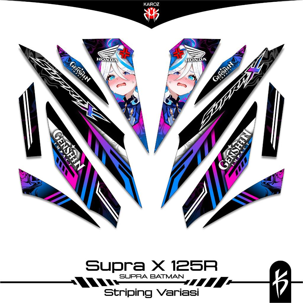 STRIPING SUPRA X 125 KARBU SKU 116 BATMAN STICKER STIKER HONDA SUPRA X 125 WAVE 125I SUPRA X 125R