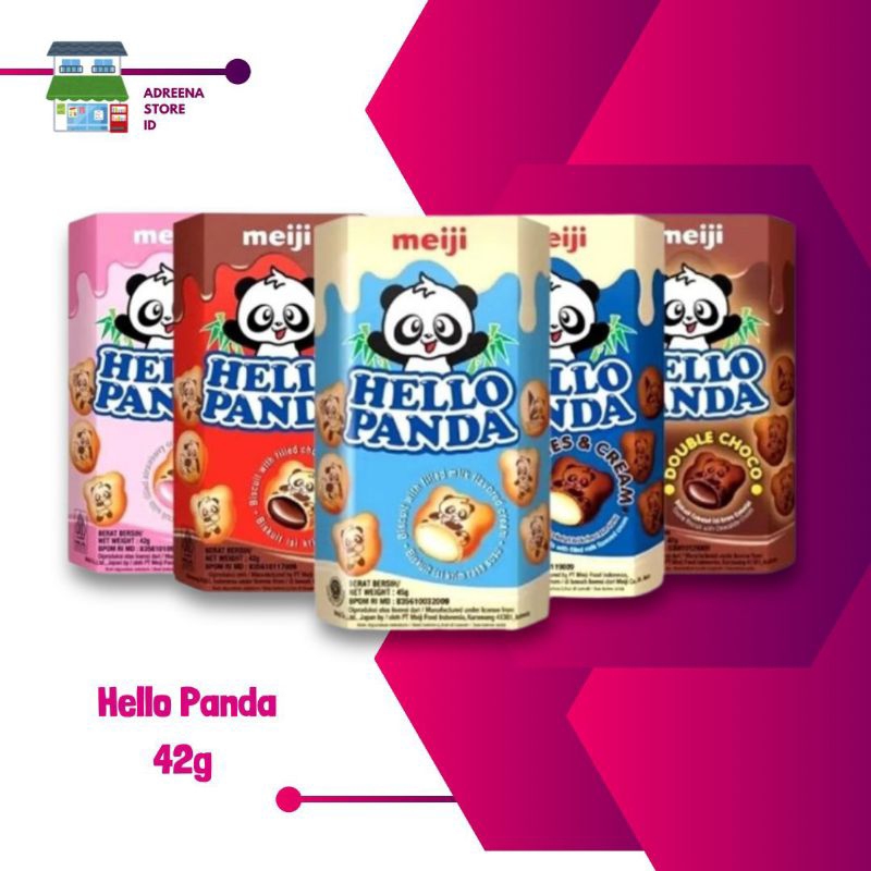 

HELLO PANDA COKLAT VANILLA STRAWBERRY BERAT 42g CEMILAN ANAK