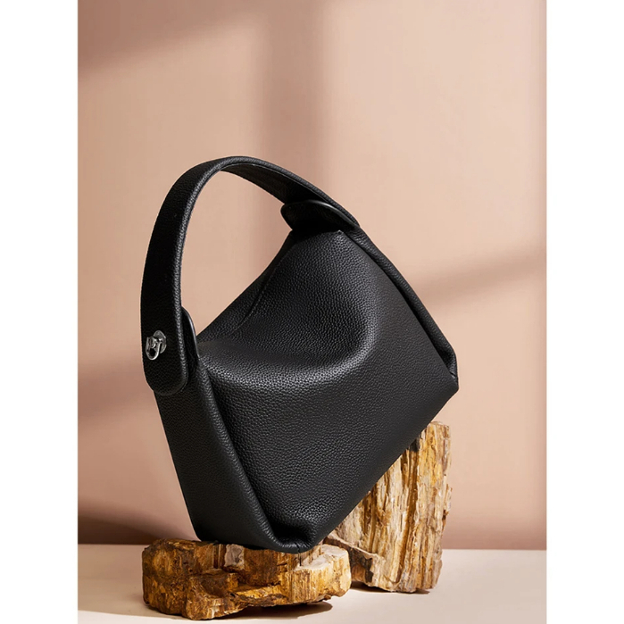 Burminsa Tas Selempang Bahu Kecil Kulit Asli Kulit Sapi untuk Wanita 2025 Dompet Desainer Tren Tas T