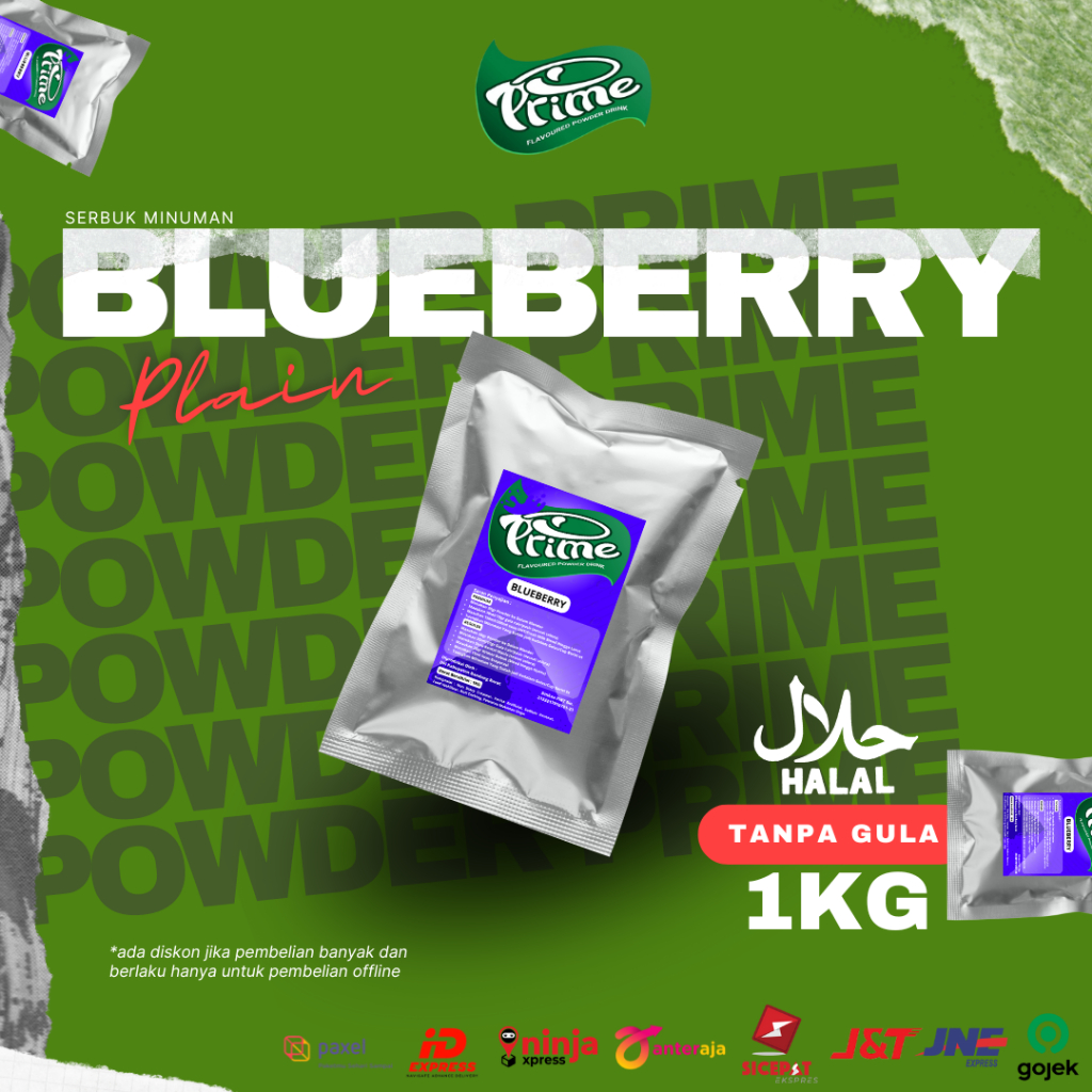 

Powder Drink Prime Blueberry / Bubuk Minuman Blueberry 1kg